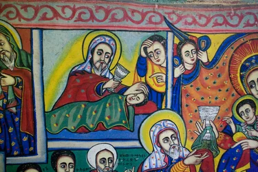Iglesia Debre Sina Maryam, Gorgora, Lago Tana, Etiopía, África